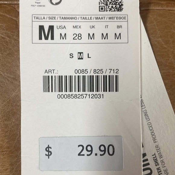 Off-White ZARA CORSET CROP TOP - Picture 7 of 7